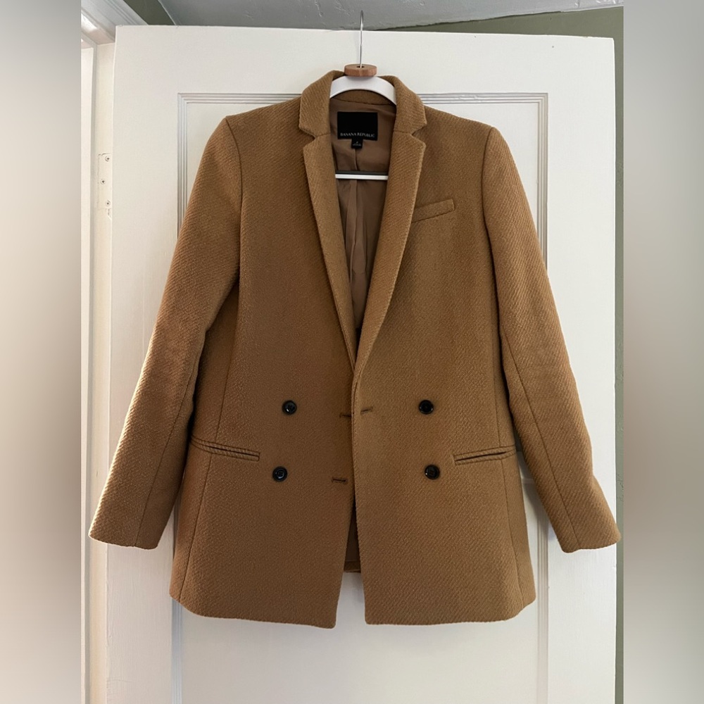 Banana Republic - Camel Double-Breasted
Blazer Coat